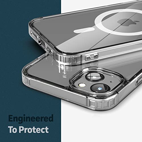 Encased Magnetic Case Designed For Iphone 14 Pro Max Case With Belt Clip Holster, Compatible With Magsafe (Crystal Clear) #TOP7