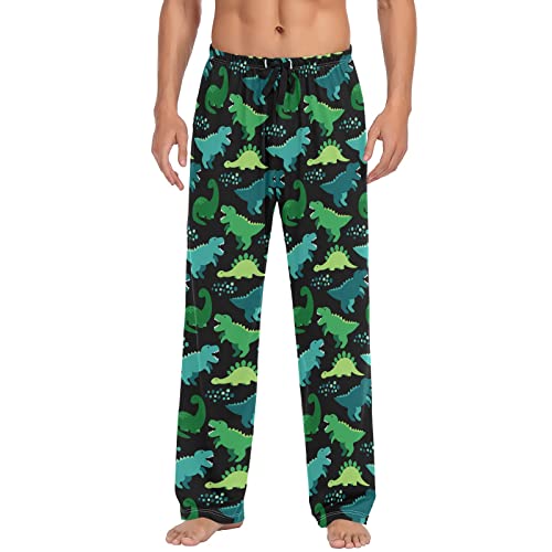 Fashion Cats & Dogs Pajama Pants for Men - Lounge Pants with Pockets & Drawstring
