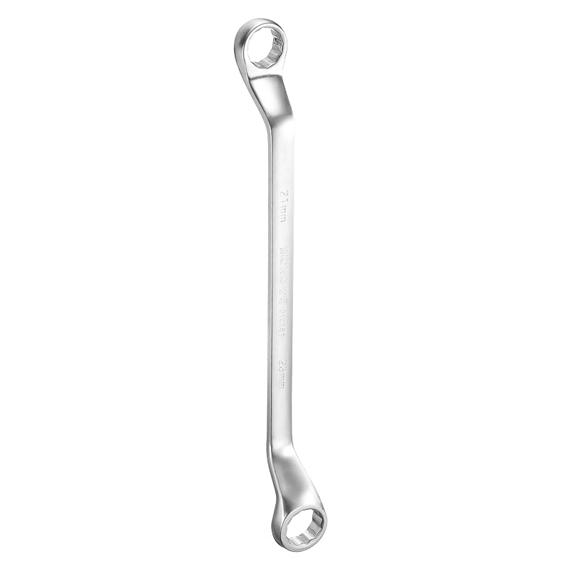 Chave Estrela Dupla Extra Longa HARFINGTON 21 x 23 mm, 12 Pontos, Deslocamento de 75°, Aço-carbono