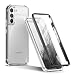 Produktbild SURITCH für Samsung Galaxy S22 Hülle Schutzhülle 360°Stoßfest Transparent Front Und Rückenschutz Handyhülle TPU Bumper Eingebautem Displayschutz für Samsung Galaxy S22 5G 6,1 Zoll- Schwarz