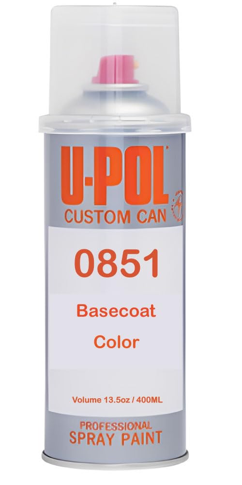 Upol Absolute Match Aerosol Basecoat Color Touch Up for Skoda (All Models) 8E8E Brilliant Silver Metallic Custom Mixed to Match (0851)