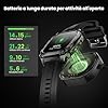 KOSPET Tank M4 Smartwatch Uomo, Acciaio Inox Completo,GPS a 6 Satelliti & Mappe Offline,10ATM Subacqueo 45m,Batteria 50 Giorni,Chiamate Bluetooth, Monitor Salute 24/7,1.96" AMOLED,Android & iOS(Nero)