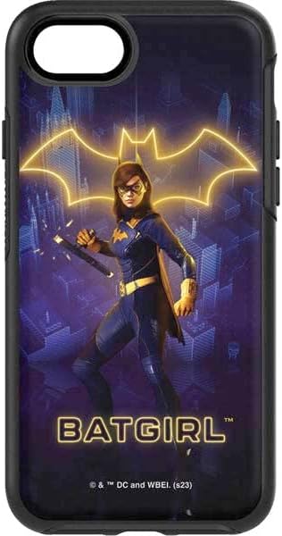 Skinit Decal Skin Compatible with OtterBox Symmetry iPhone 7 - Officially Licensed Warner Bros Batgirl Gotham Knights Design