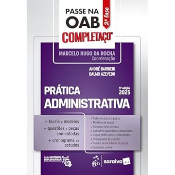 Capa do livro Passe na OAB 2ª fase - completaço® - prática administrativa - 9ª Edição 2025