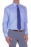 Seidensticker Herren Seidensticker Herren Business Modern Fit – Bügelfreies mit Geradem Schnitt, Kent-kragen & Businesshemd, Blau (11 Millraye Hellblau), 41 EU