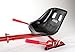 2Wheels4Fun Asiento para hoverboard con asiento de carreras en negro, rojo (rojo)