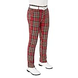 Royal & Awesome Herren Golf Hose, Golfhose für Herren - Stewart Tartan