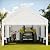 JY QAQA Carport, 12x20 FT Heavy Duty Carport Reinforced Steel Poles with Removable Sidewalls & Doors,Roll-up Windows Car Canopy with Sandbags and All-Season Tarp for Car Boat Truck Motorcycle