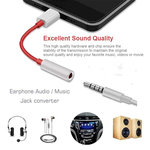 Image of BigPlayer Type-C to 3.5mm Audio Jack Adapter | USB-C to AUX Converter Cable for OnePlus, Samsung, Xiaomi, Pixel | Noise-Cancelling Headphones Support | Hi-Fi Stereo DAC Audio Connector