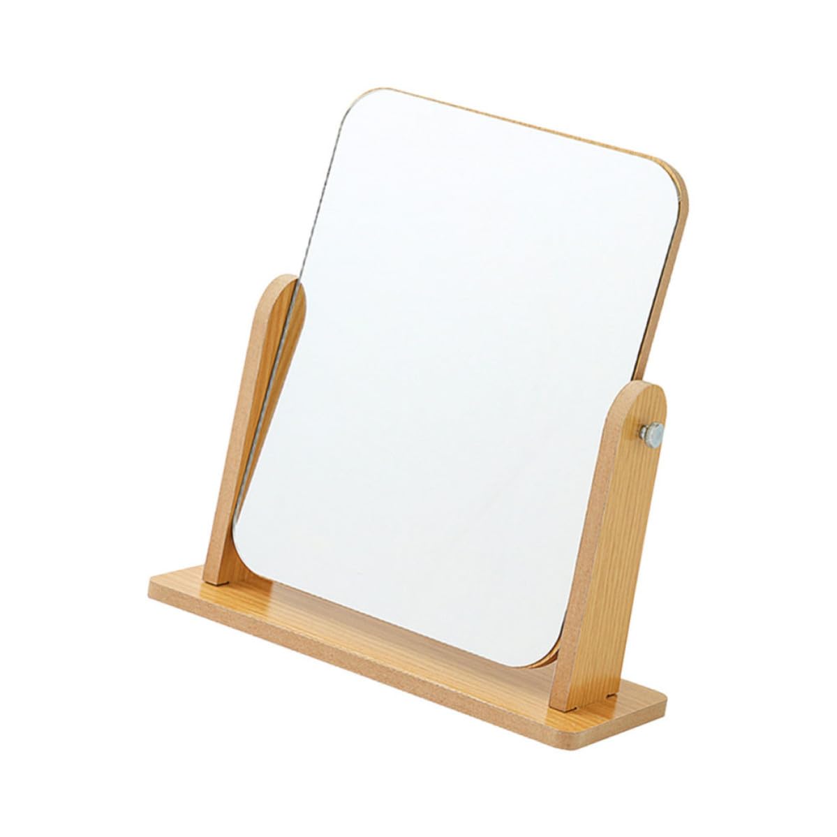 Miroir de maquillage en bois sur pied rotatif glace réglable chambre salon