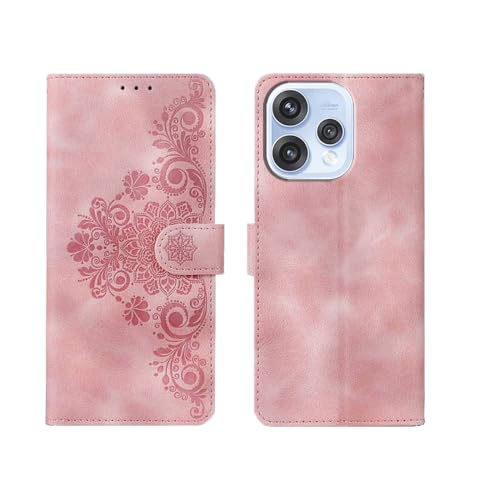 Image of amazon basics Oppo Reno 15 5G Flip Cover | Card Pockets Wallet & Stand | Flip Cover for Oppo Reno 15 5G (Executive Pink)