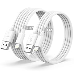 Cavo iPhone Originale Apple Certificato MFi, Cavo Lightning 1M+2M 2Pack, Cavetto iPhone Cavi Ricarica i-Phone Cavi Caricatore Phone Filo Cavi USB per iPhone 14 13 12 11 Pro Max XS XR X 8 7 6 5 SE iPad