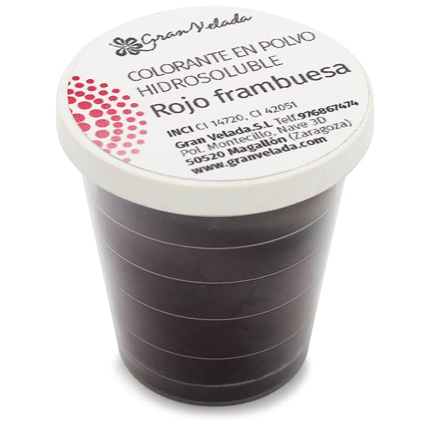 Colorante rojo frambuesa en polvo hidrosoluble | 500 cc