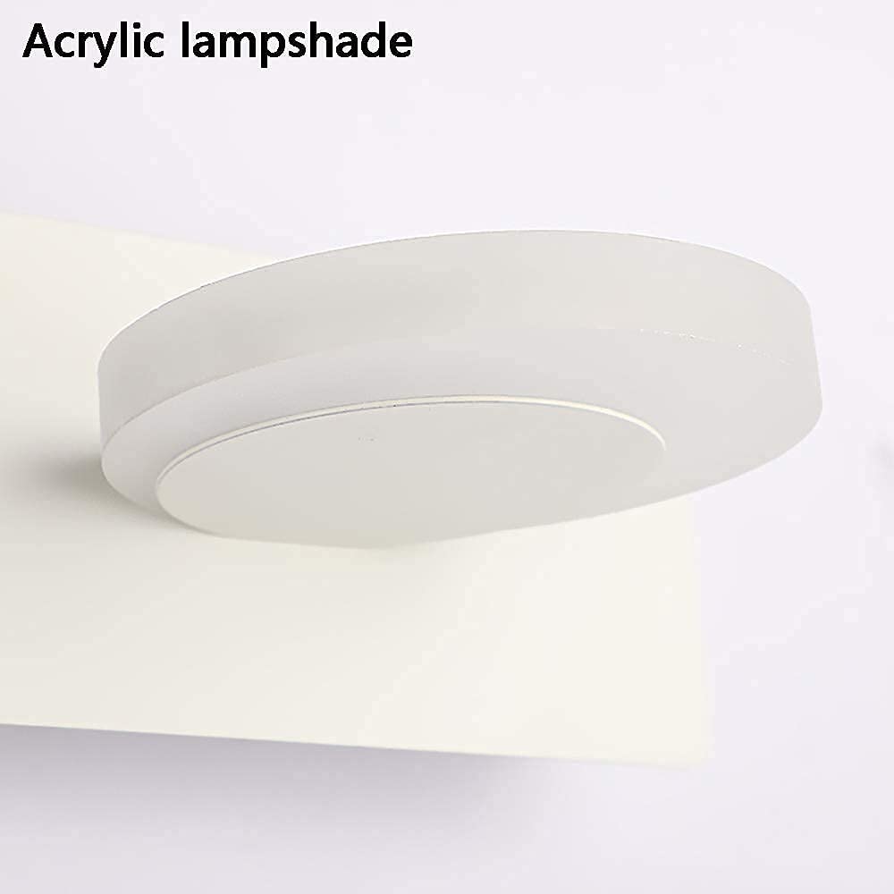 3 Głowice Led Luprzednie Światło Łazienka Lampa Ścienna Makijaż Światła Do Garderoby, Ciepłe Białe