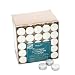 Hosley's Set of 200 Tea Light Candles, Unscented. Bulk Buy Quality Tealights. Ideal for Parties, Weddings, Spa, Aromatherapy. Hand Poured, Using a High Quality Wax Blend