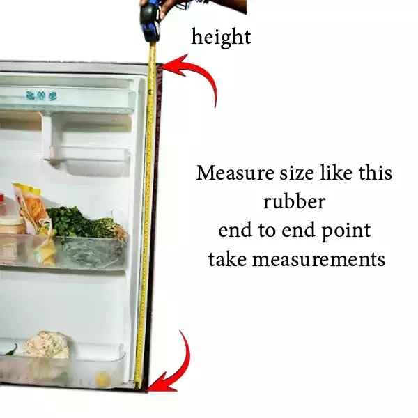 Image of Wherlpool 190 Litre Door Refrigerator Gasket (Size: 19.5 W. x 43 H. INCH) (Push to Lock) It can be used in another refrigerator as well, provided the size is the same.