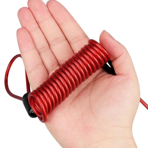 Lock Reminder Cable - Reminder Spring Cable For Motorcycle, Security Reminder Cable | Anti Theft Reminder Cable, Motorcycle Bicycle Scooter Lock Safety Reminder Cable Scooter Motorcycle Brake Disc