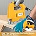 Washranp Corded Electric Jig Saw Tool Kit,3000RPM/Min Jigsaw Tool Corded Electric Power Cutter for Wood, Metal and Plastic Cutting, 10 Blades, 45 Degree Bevel Cutting Heavy Duty Design Electric Jig S