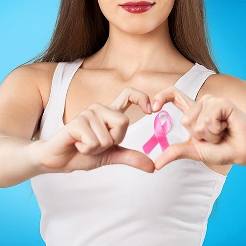 Image of 30Pcs Pink Ribbon Pins Breast Cancer Awareness Safety Pin Breast Cancer Pins Brooch for Women Girls Charity Fundraising Event Party Favors Supplies