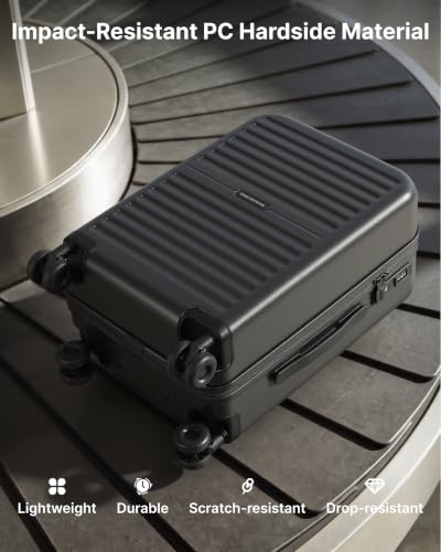 Image of LONG VACATION Luggage Sets, 3 Piece, 20 Inch Carry On Hardshell Suitcase