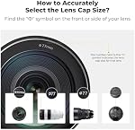 K&F CONCEPT 55mm Front Lens Cap Cover 2 Pack, 5-in-1 Snap-on Lens Cover with 2 Anti-Loss Keeper and 1 Microfiber Cleaning Cloth, Compatible with Canon Nikon Sony Camera Lenses with 55mm Filter Thread