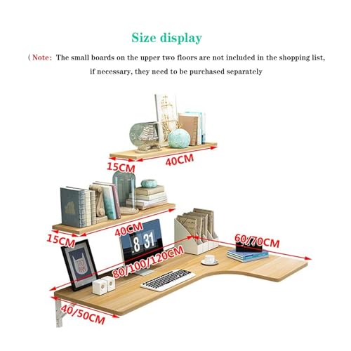 établi pliable robuste et bureau d'angle rabattable 100 cm - 7