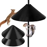 2Pcs Squirrel Baffle,18 Inch Protective Bird House Guard,Wrap Around Squirrel Proof Baffle for Wild Bird Pole Feeders,Reusable Raccoon and Squirrels Proof with Accessories