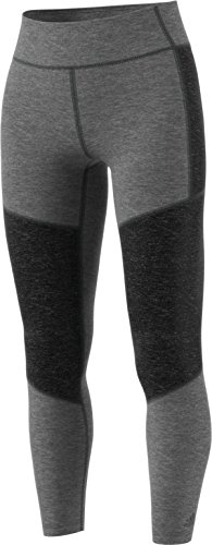 adidas Women's Training Performer High Rise Long Tights, Dark Grey/Medium Grey, Small