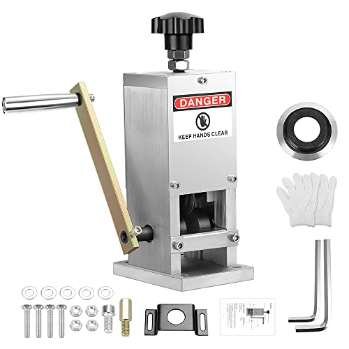 Anbull Wire Stripping Machine Hand Crank Automatic Drill Operated Aluminum Alloy Cable Wire Stripper Machine for Recycling Scrap Copper Wire