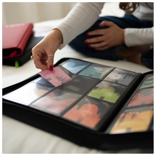 Image of Vault X 9 Pocket Zip Binder, 360 Cards, Exo-Tec Material, 20 Side-Loading Pages (Black)