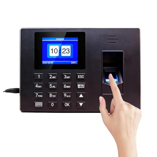 Agrdeed Rilevatore Presenze con Impronta Digitale, Timbratrice Autonoma per Piccole