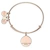 Alex-and-Ani-Words-are-Powerful-Everything-Happens-for-A-Reason-Bangle-Bracelet Alex and Ani Mantras + Inspirational Expandable Bangle for Women, Everything Happens for a Reason Charm, Shiny Rose Gold Finish, 2 to 3.5 in