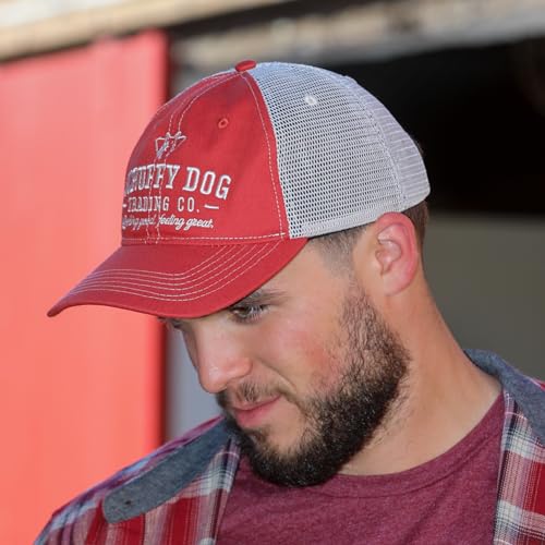 Image of SCRUFFY DOG Premium Adjustable Trucker Hats for Men and Women - Vintage Snapback Trucker Hat for Hikers and Bikers