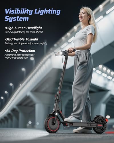 Electric Scooter for Adults, 350W/500W Motor, 16-22 Miles