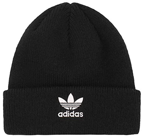 adidas Originals Women's Trefoil Beanie, Black/White, ONE SIZE