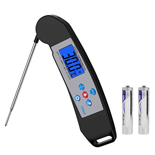 Preisvergleich Produktbild Cdrox TP600 Faltbare Digital-Nahrungsmittelthermometer zusammenklappbarer Probe Gartemperatur Tester Meter Sofort lesen BBQ Thermometer