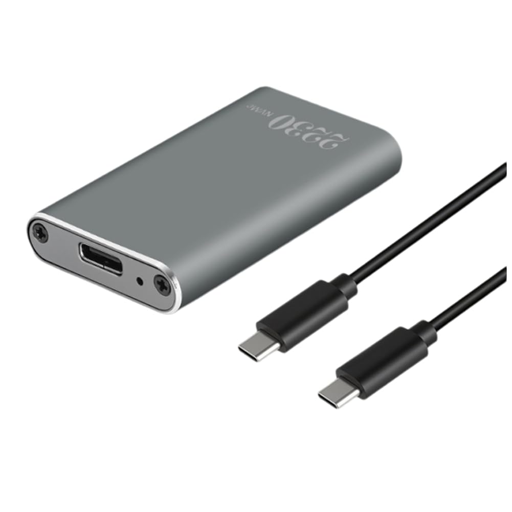 Gabinete SSD M.2 NVMe - Alumínio Tipo C 3.2 Gen2 10Gbps SSD Estojo M.2 NVMe Portátil