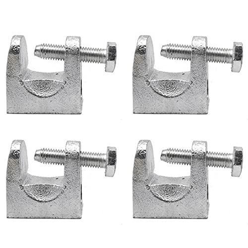 4 Piezas Abrazadera Viga,Abrazaderas Galvanizadas,Abrazaderas Acero Fijas,Abrazadera Acero Galvanizado,Soporte Acero Galvanizado,Utilizado en Electricidad,Petróleo,Construcción,Acero Otras Industrias