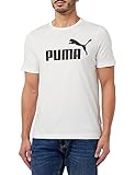 PUMA Herren Ess logo te T shirt, Puma White, XL EU