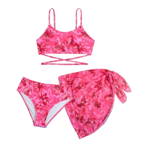 Bikini para niñas que evita rozaduras gracias a sus pantalones cortos y camiseta de natación