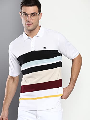Image of Dennis Lingo Men's Cotton Solid Slim Fit T-Shirt