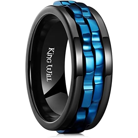 King Will Blue Gear Spinner Ring Cover