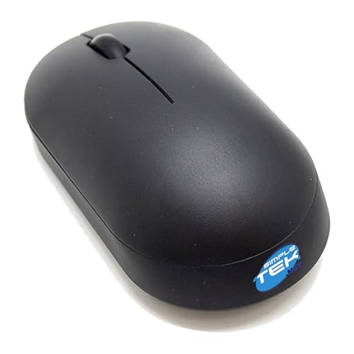 Kit de teclado y ratón inalámbricos SIMPLETEK QWERTZ DE negro con nano receptor USB de 2.4 GHz 4