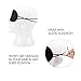 Mudder 12 Pack Sleep Mask Blindfold Eye Masks with Nose Pad and Elastic Straps for Women Men Black