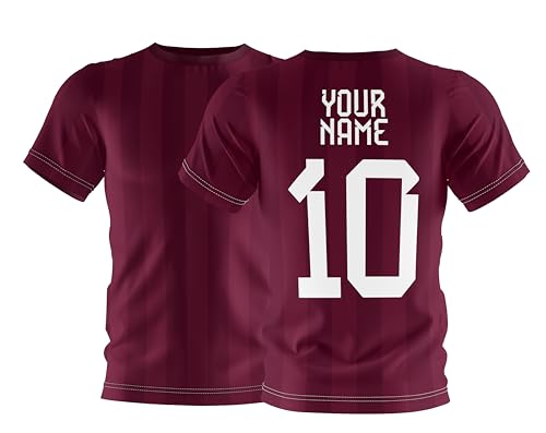 Kidzwear Fan Custom Tshirt Soccer Venezuela Retro National Team Football - Jersey Football for Kids Several Sizes …10 Red