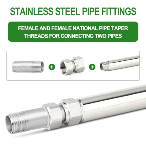 TAISHER 2PCS 304 Stainless Steel Flexible Movable Connector, 1/2\" Female for Sprayer, Angled Valve, Shower Arm - Thumbnail 5