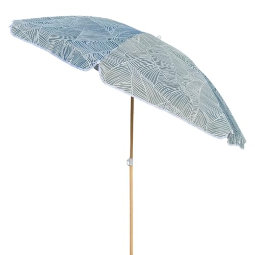 Meinposten Sonnenschirm Strandschirm Balkonschirm grün 160 cm UV Schutz 30+ (Grün)