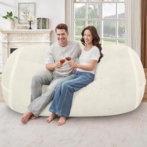 Image of 6FT Bean Bag Chair 6'Giant Bean Bag Chairs with Adults, Large Beanbag Chair