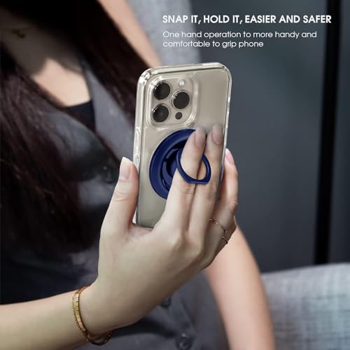 Image of GRIPP Mag Ring Mount MagSafe Ring Holder Compatible with iPhone 16 /15 /14 /13 /12 Series | Adjustable Kickstand Metal Magnetic Mount | MagSafe Accessories | Easily Removable Phone Holder - Blue