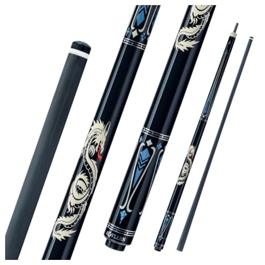 KONLLEN Carbon Fiber Pool Cue Stick Professional Cues (Full Carbon Technology Low Deflection Billiard Cue Stick,12.5mm,147cm)…